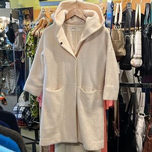 Evam Eva winter white wool coat S